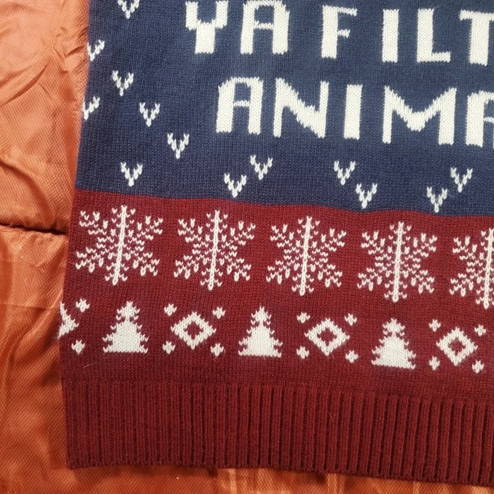 Merry Christmas You Filthy Animal You Look Ugly Today Christmas Sweater‎ Size S